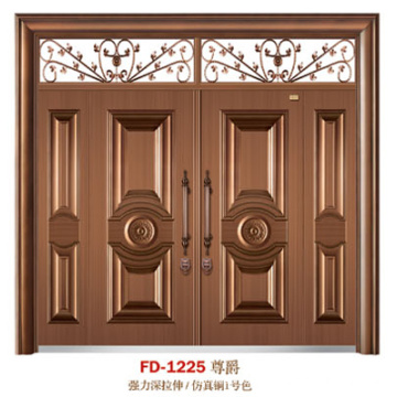 Стальные двери Поставщик входная дверь металлическая дверь железные двери (ФД-1225)